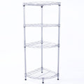 4Tier Wire Shelving Rack Metal Storage Shelf Unit For Laundry Bathroom Kitchen Pantry Closet
