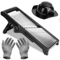 1Pc Mandoline Food Slicer Stainless Steel Food Cutter Vegetable Fruit Chopper Grater Peeler Kitchen Julienne Slicer With 5 Adjustable Blades Food
