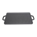 Cast Iron Rectangular Grill Multipurpose Safe Large Space Double Sided Double Ears Cast Iron Griddle For BBQ Gas Grill 44x23x2cm / 17.3x9.1x0.8in