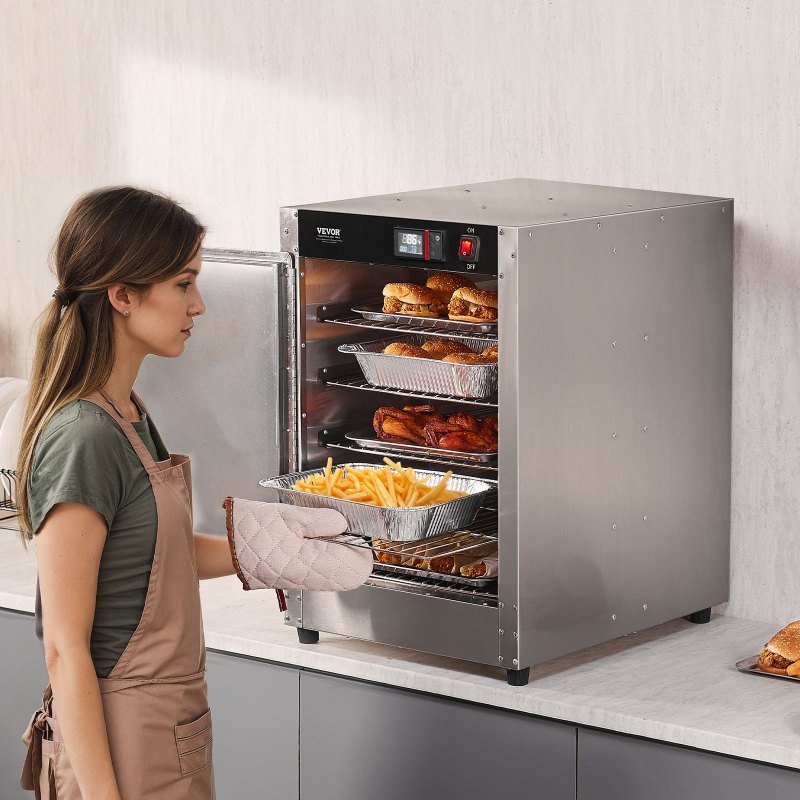 Hot Box Food Warmer 5-Tier Concession Warming Cabinet With Water Tray For Pizza