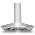 Range Hood 30 Inch, Wall Mount Range Hood Ducted/Ductless, Kitchen Hood In Stainless Steel, Vent Hood With Baffle Filters, 3 Speed Fan, Push Butt