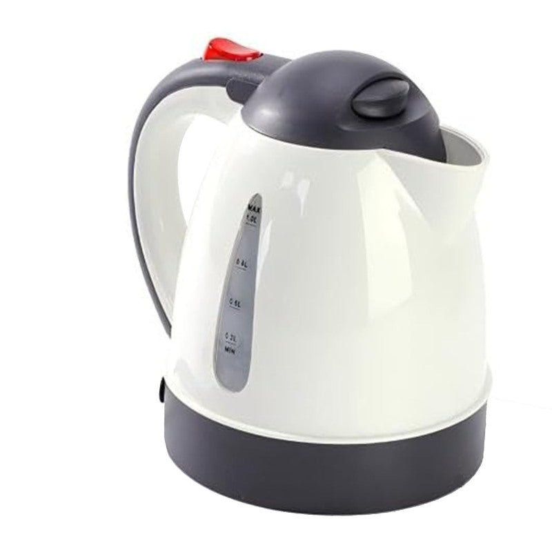 150W Portable Car Electric Kettle 10 0 0ml Truck Heated Water Tea Coffee Kettle Auto Shut Off For Road Trip Beige
