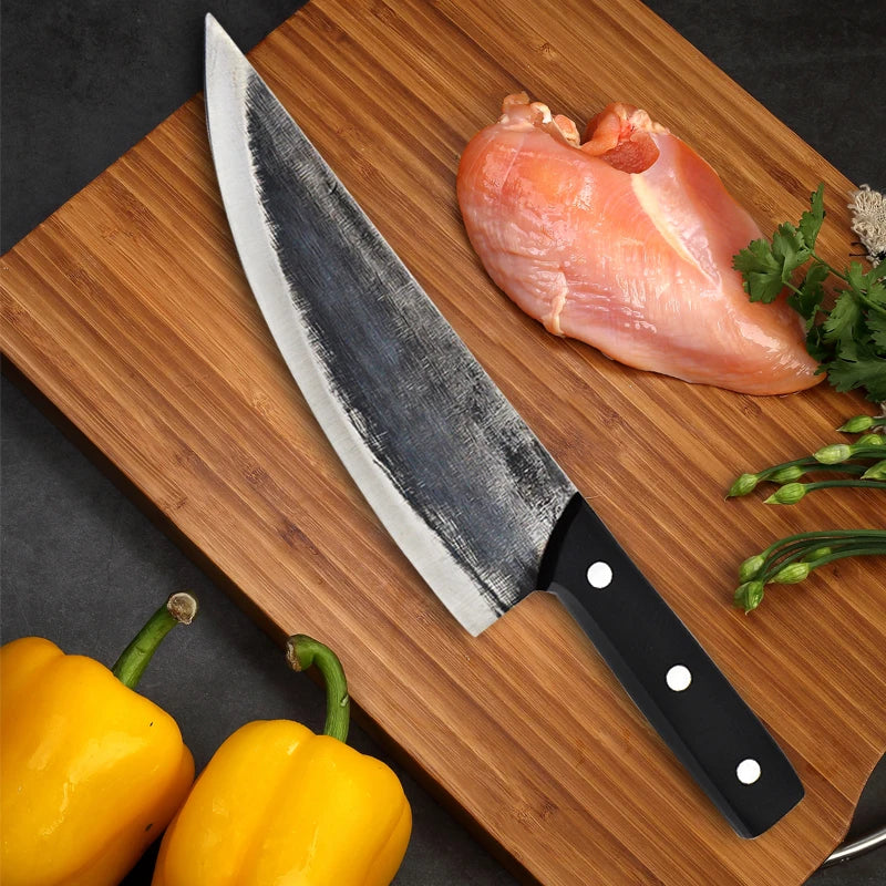 Hand Forged Kitchen Knife Meat Fish Fruit Vegetable Chef
