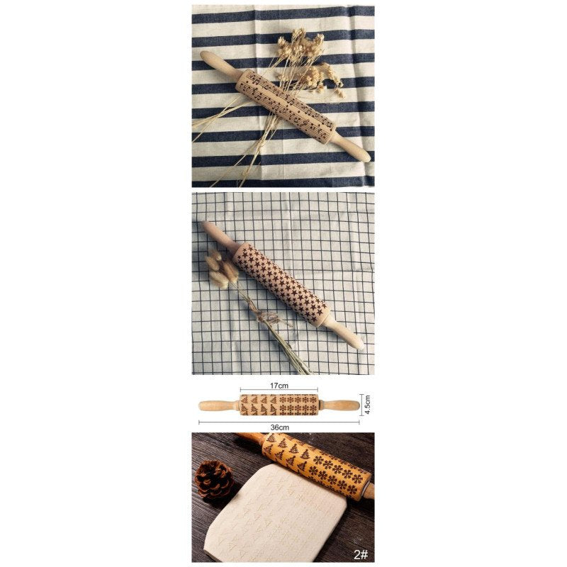 Rolling Pin Christmas Embossing
