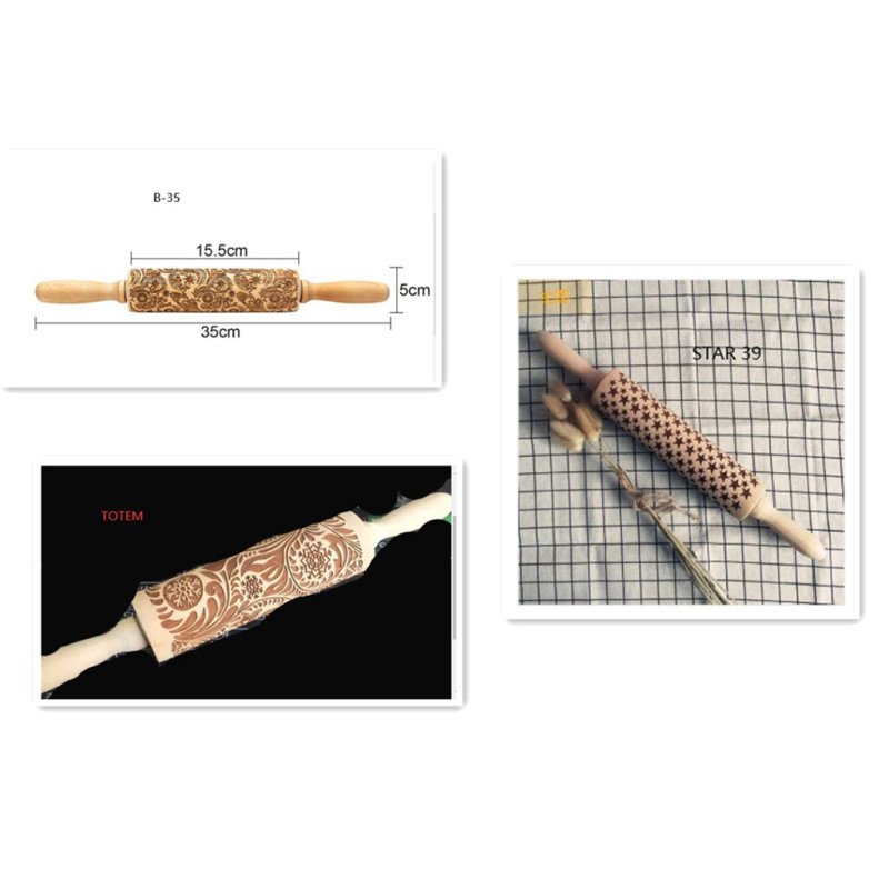 Rolling Pin Christmas Embossing