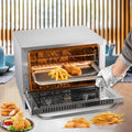 Commercial Convection Oven, 66L/60Qt, Half-Size Conventional Oven Countertop, 1800W 4-Tier Toaster W/ Front Glass Door, Electric Baking Oven W/ T