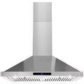 30/36 Inch Range Hood 700CFM Wall Mount Stainless Steel Touch Control 3-speed Stove Vent
