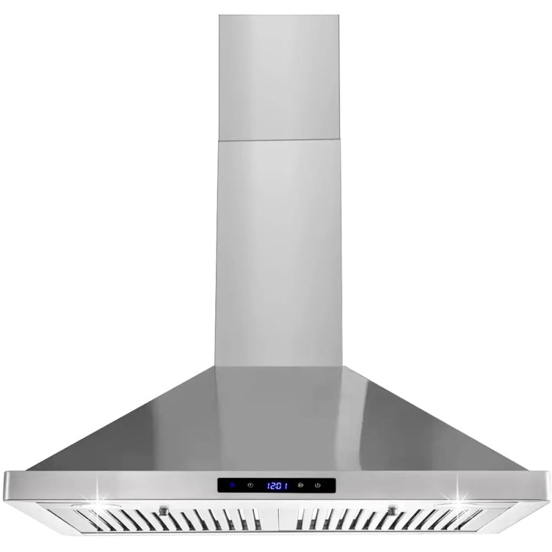 30/36 Inch Range Hood 700CFM Wall Mount Stainless Steel Touch Control 3-speed Stove Vent
