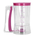 Pancake Dispenser PP Material BPA Free Trigger Handle Wide Opening Controllable Food Size Measurable Scale Pourer