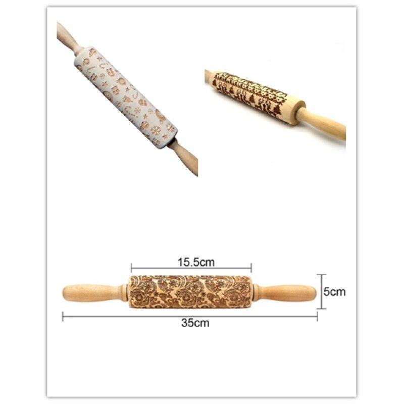 Rolling Pin Christmas Embossing