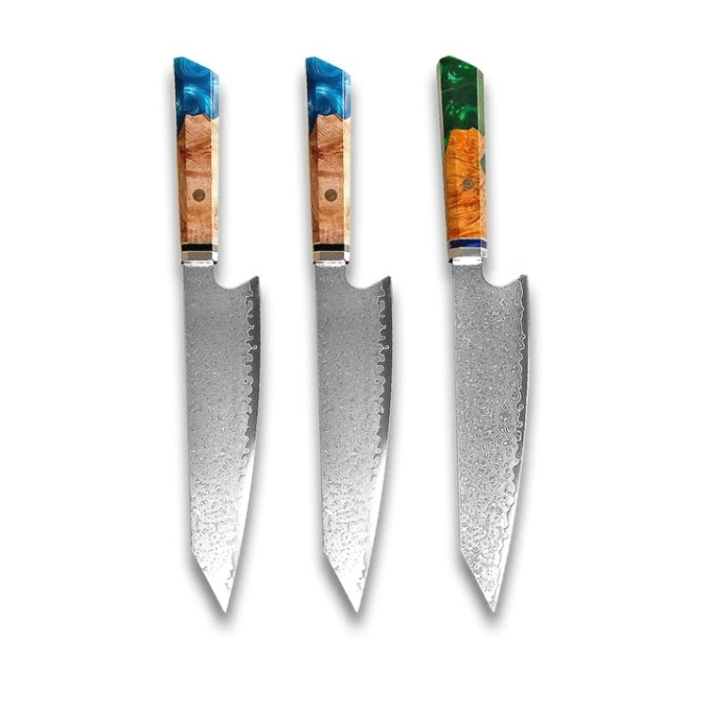 Chef's Knife For Japanese Cuisine In Damascus