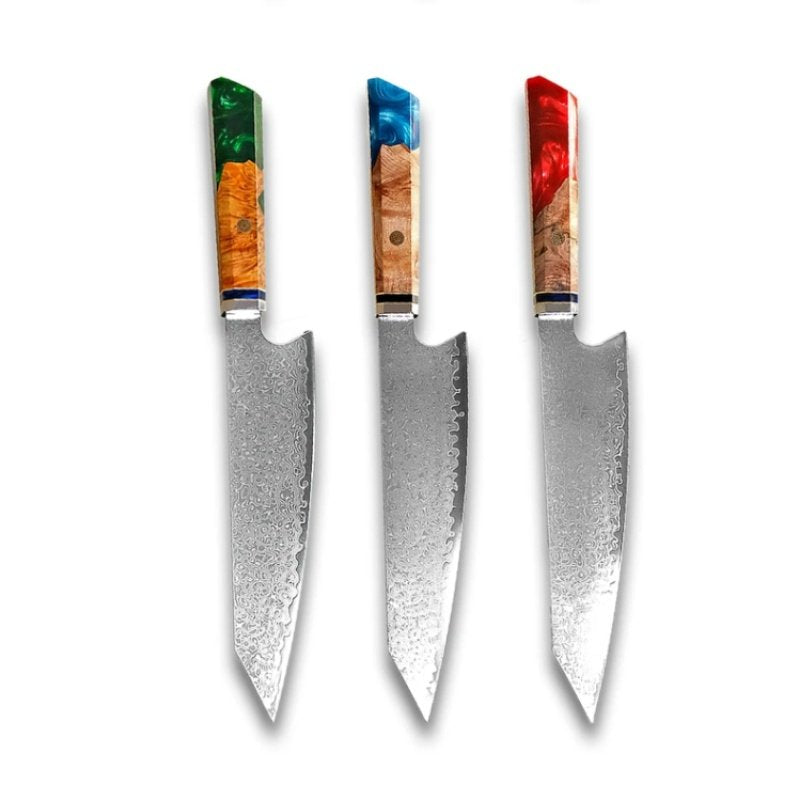 Chef's Knife For Japanese Cuisine In Damascus
