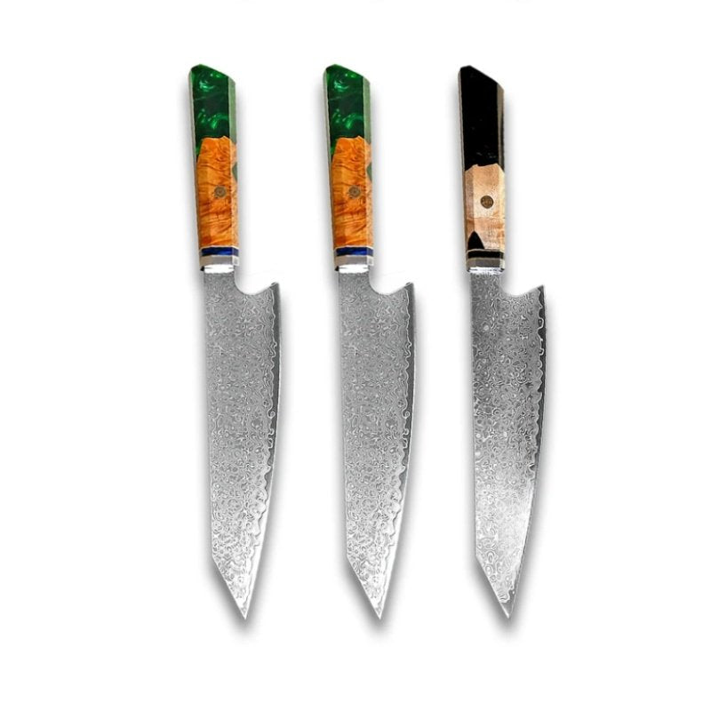 Chef's Knife For Japanese Cuisine In Damascus