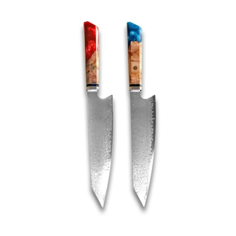 Chef's Knife For Japanese Cuisine In Damascus