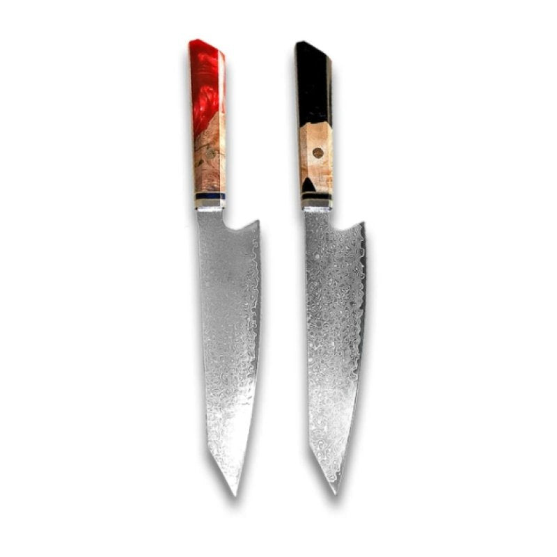 Chef's Knife For Japanese Cuisine In Damascus