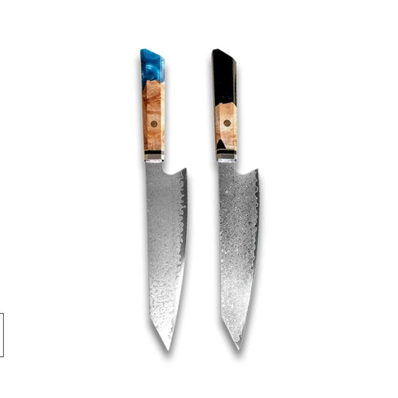 Chef's Knife For Japanese Cuisine In Damascus