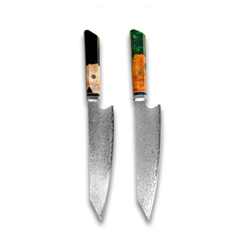 Chef's Knife For Japanese Cuisine In Damascus