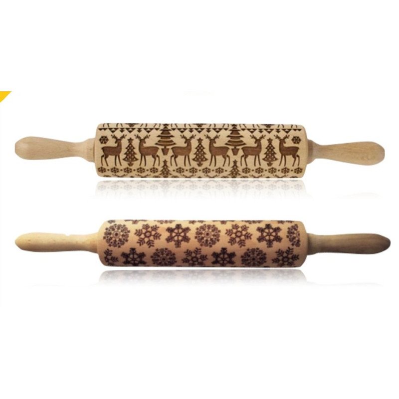 Rolling Pin Christmas Embossing