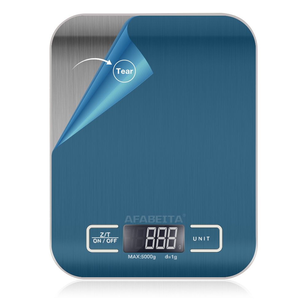 1pc 10KG/5KG Kitchen Scales Stainless Steel Weighing For Food Diet Postal Balance Measuring LCD Precision Electronic