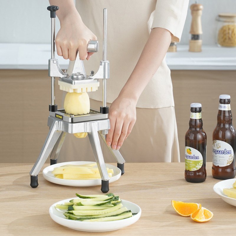 Commercial Vegetable Fruit Chopper 1/4' Blade Heavy Duty Professional Food Dicer Kattex French Fry Cutter Onion Slicer Stainless Steel For Tomato