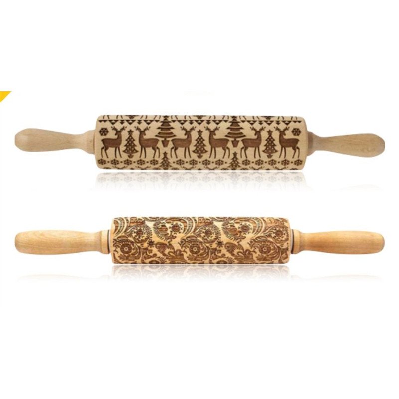 Rolling Pin Christmas Embossing