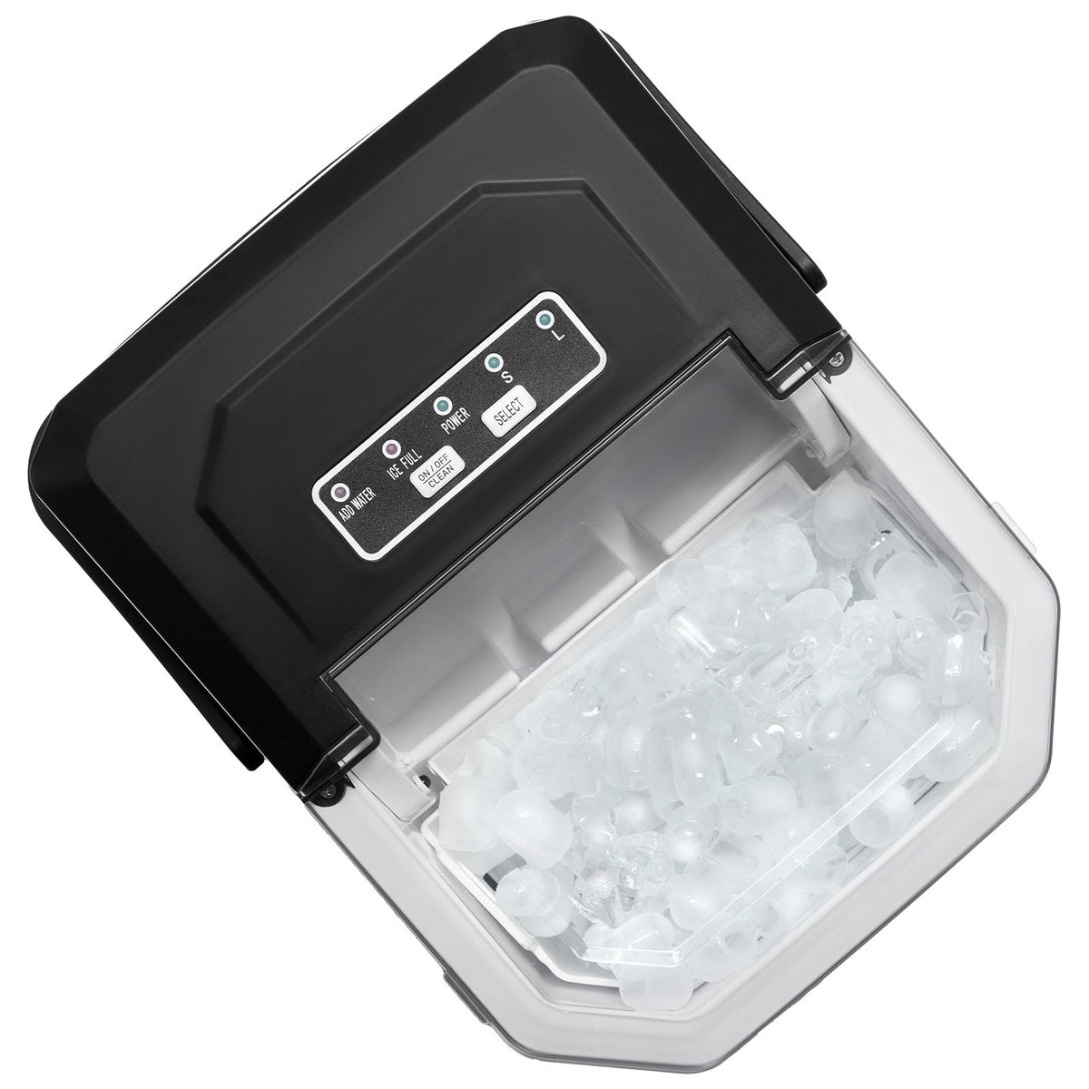 Portable Countertop Ice Maker 26Lbs/24H Self-Cleaning With Scoop Basket Home Bar