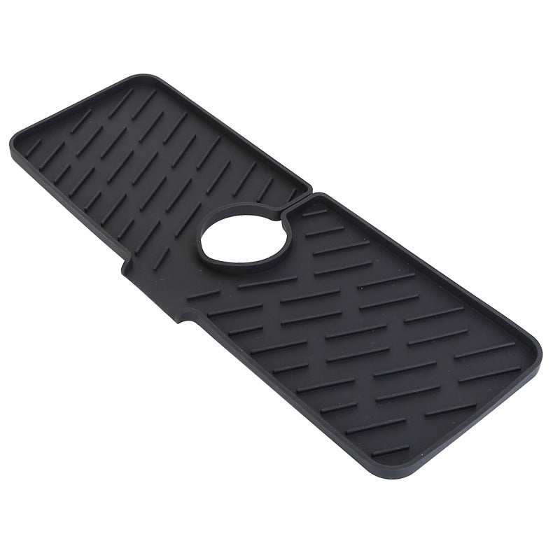 1Pc Silicone Faucet Mat Kitchen Sink Splash Guard Drain Mat Drying Pad Kitchen Mat Bathroom Drip Catcher