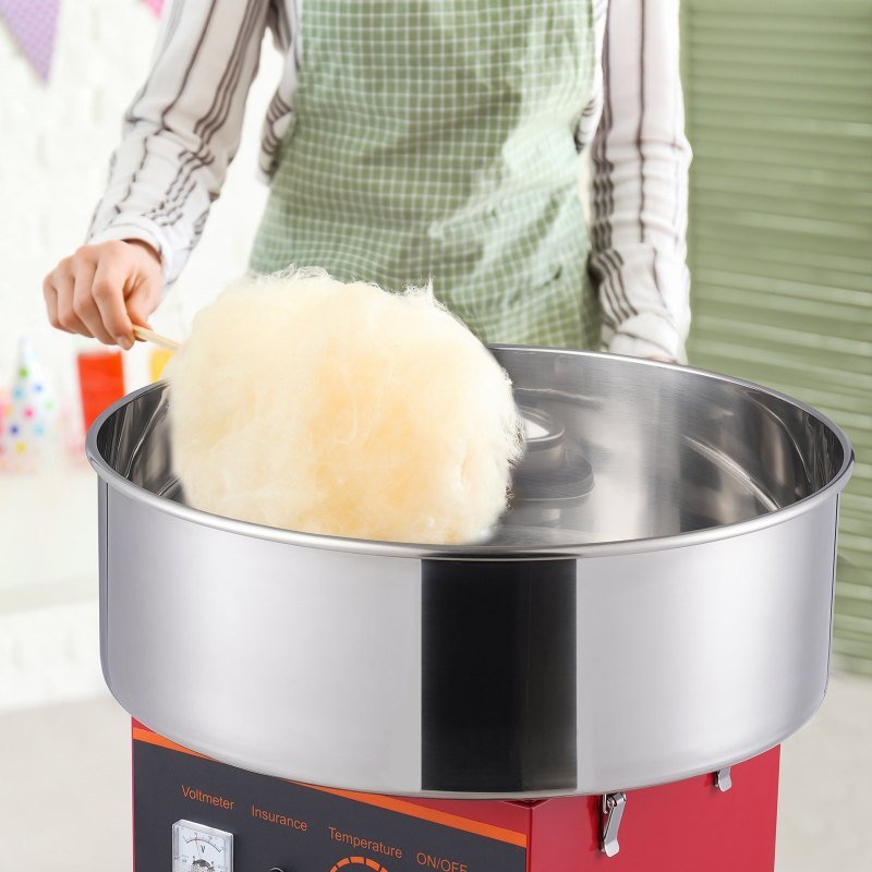 Electric Cotton Candy Machine, 1000W Candy Floss Maker, Commercial Cotton Candy Machine With Stainless Steel Bowl, Sugar Scoop, And Drawer, Perfe