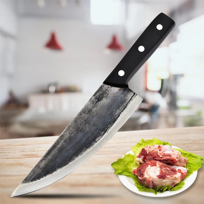 Hand Forged Kitchen Knife Meat Fish Fruit Vegetable Chef