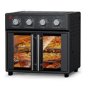 PlumChef 29.5 Quart Extra Large 6 Slices Air Fryer Convection Toaster Oven, French Door, 1700W, Multifunction Oven For Air Fryer, Toast, Grill, D