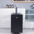 Beer Kegerator, Single Tap Draft Beer Dispenser, Full Size Keg Refrigerator With Shelves, CO2 Cylinder, Drip Tray & Rail, 32°F- 50°F Temperature