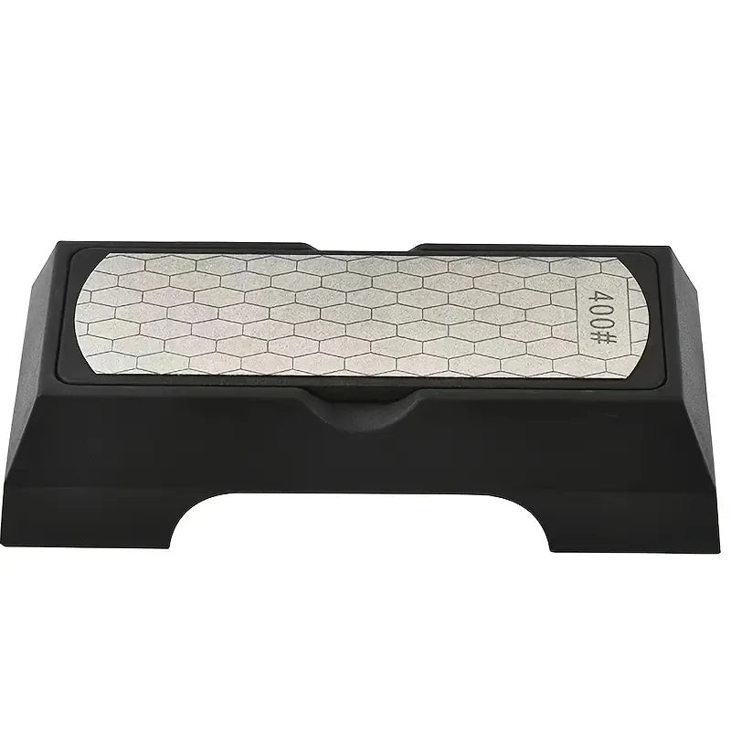 Diamond Double-sided Sharpening Stone 400#/1000# With Coarse And Fine Grit And Non-slip Base - Suitable For Kitchen Knives, Chisels, Axes, And Wo