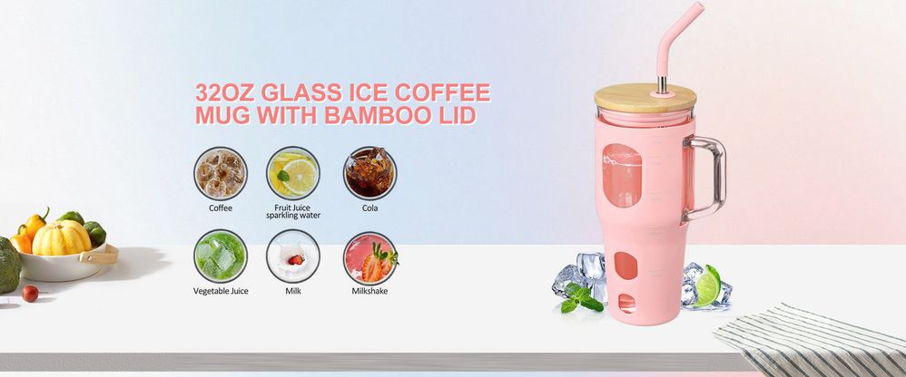 30OZ Straw Coffee Insulation Cup With Handle Portable Car Stainless Steel Water Bottle LargeCapacity Travel BPA Free Thermal Mug