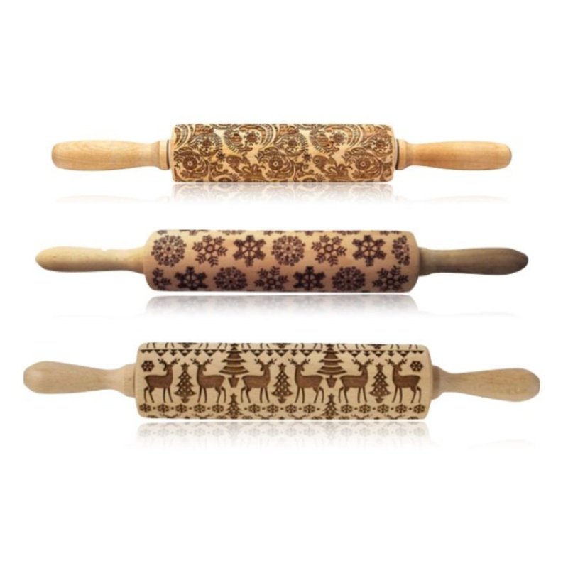 Rolling Pin Christmas Embossing