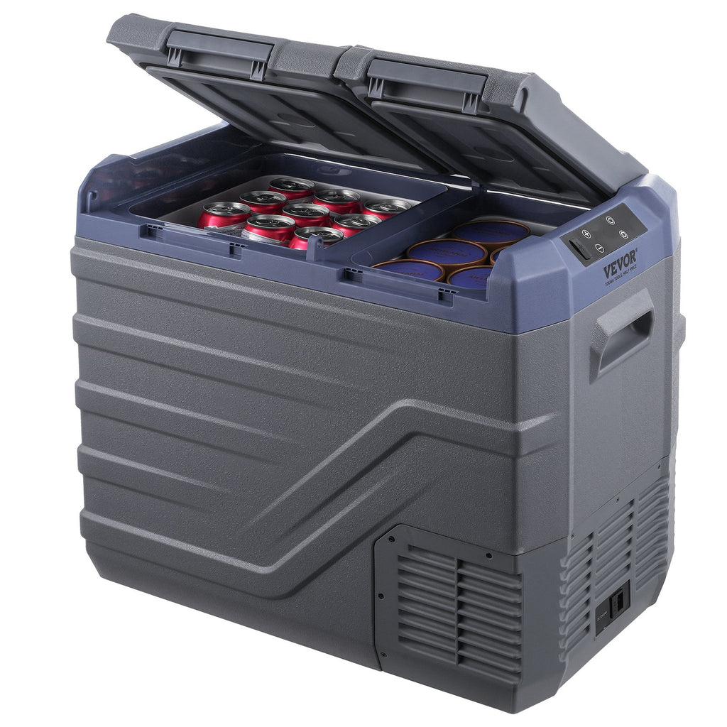 Portable Car Refrigerator Freezer Compressor 40 L Dual Zone For Car Home