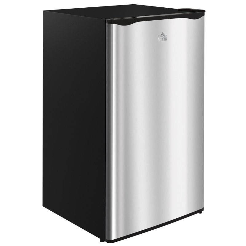 3.2 Cu.Ft Mini Fridge with Freezer, Single Door Compact Refrigerator with Adjustable Thermostat, Shelf and Reversible Door for Bedroom, Dorm, Ho