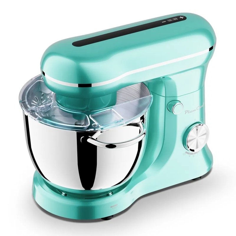 5L & 4.5L Dual  Bowls Stand Mixer, 10 Speed Tilt-Head Food Mixer With Electronic Timer, Dough Mixer With Dishwasher Safe Stainless Steel Bowls, D