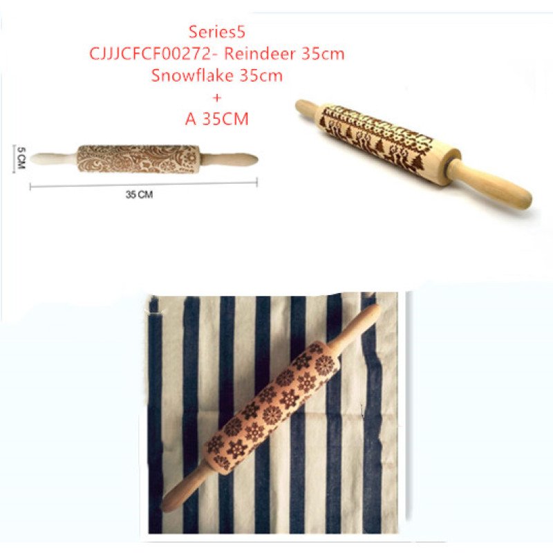 Rolling Pin Christmas Embossing