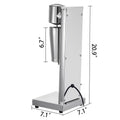 Milkshake Maker Kit, Stainless Steel Electric Milkshake Maker, 180W Milkshake Machine, Single Head Classic Milkshake Maker With 800ml Cup, Silver