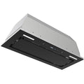 Range Hood Insert 30 Inch 800 CFM, Built-in Vent Hood Black Glass Gesture & Touch Control Kitchen Exhaust Fan, Mesh Filters Recirculating Stove H