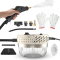 1Pc 2500W Handheld High Temperature And Pressure Steamer Cleaner With 1400ML Tank 9 Accessories 6 Steam Levels For Dirt Grease Grout Tile Floor C