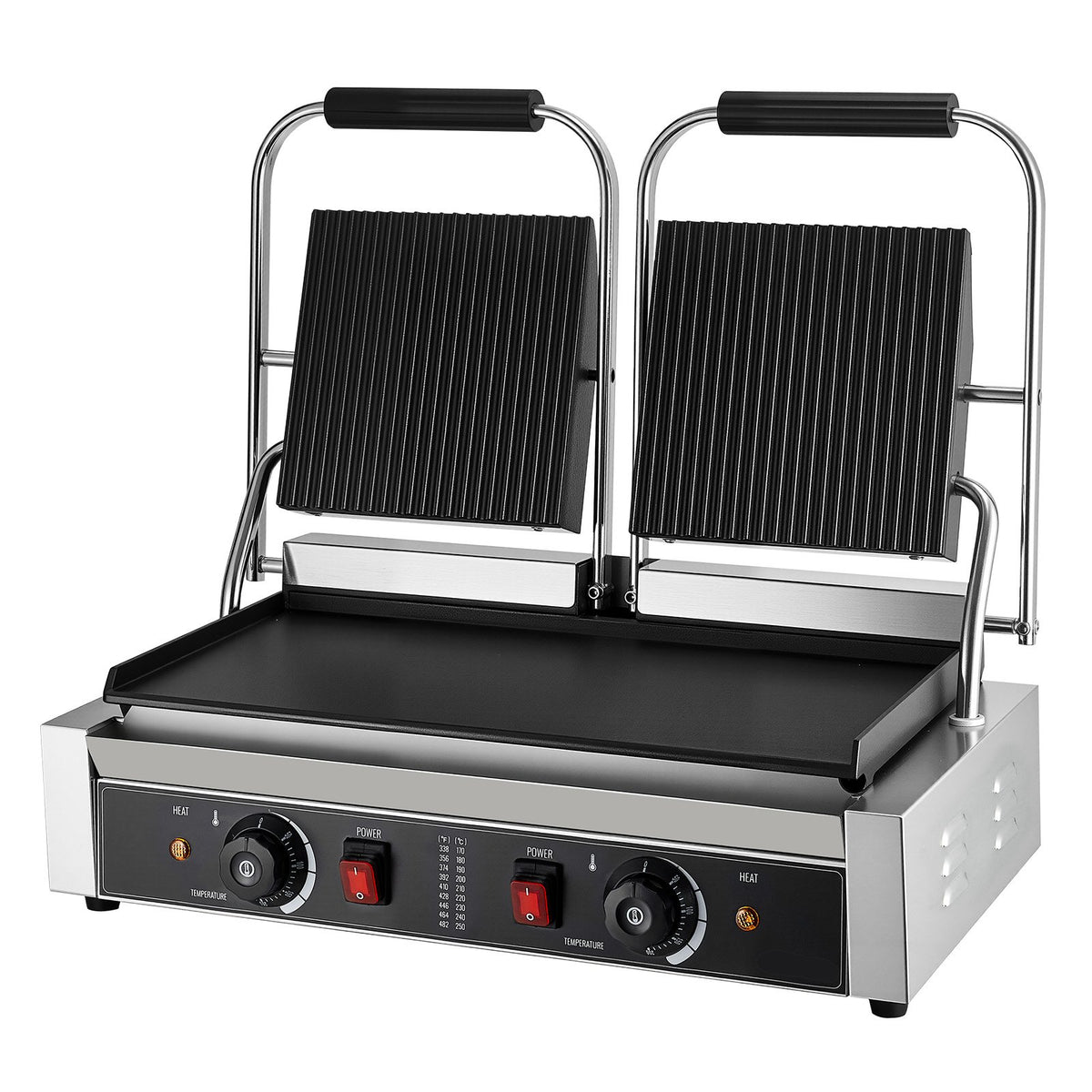 Commercial Panini Press Grill Electric Sandwich Maker Griddle Plate 19x9in