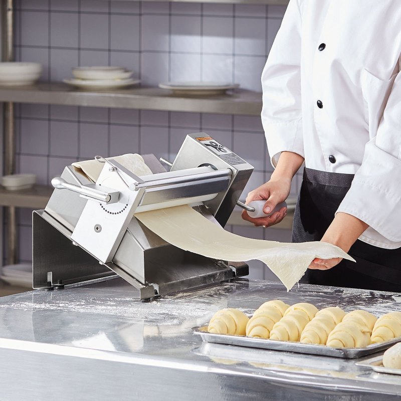 Manual Dough Sheeter Machine Max 1/2' Dough Roller Pastry Press Machine