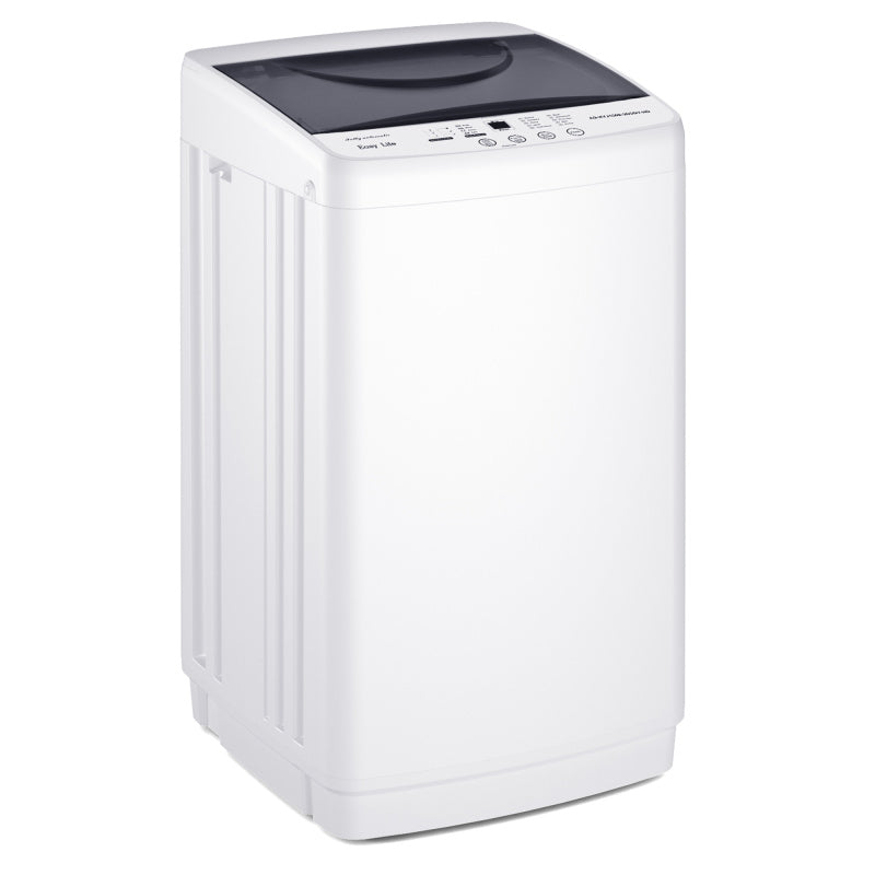 Portable Washing Machine, 7.7 Pounds, Fully Automatic Compact Model, Stainless Steel Tub, 10 Washing Modes, LED Display Screen
