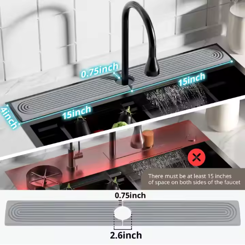 Diatomaceous Earth Sink Tray Stone Home Sink Caddy Kitchen Instant Dry Sink Organizer
