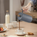 French Press Coffee Maker 34 Oz Stainless Steel French Coffee Press Black