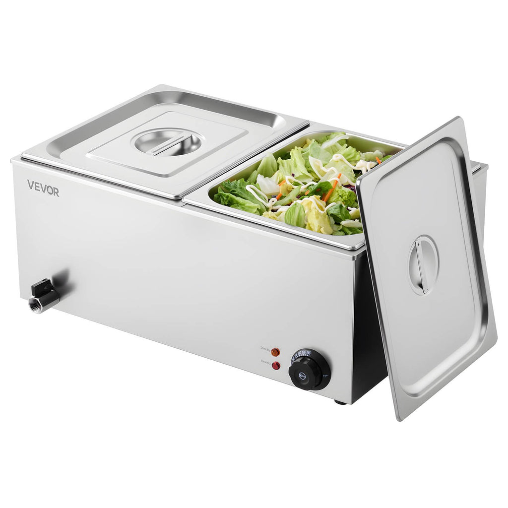 Commercial Electric Food Warmer 3-Pan Countertop Buffet 17QT Bain Marie