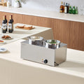 Commercial Soup Warmer Soup Station With 2*6.34Qt Pot Soup Kettle Warmer
