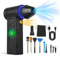 1Pc Compressed Air Duster With LED Light Up To 150000RPM Speed For PC Keyboard Cleaning High Speed Rechargeable Cordless Air Blower With 4 Speeds