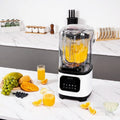 Professional Blender With Shield, Commercial Countertop Blenders, 68 Oz Jar Blender Combo, Stainless Steel 9 Speed & 5 Functions Blender, For Sha
